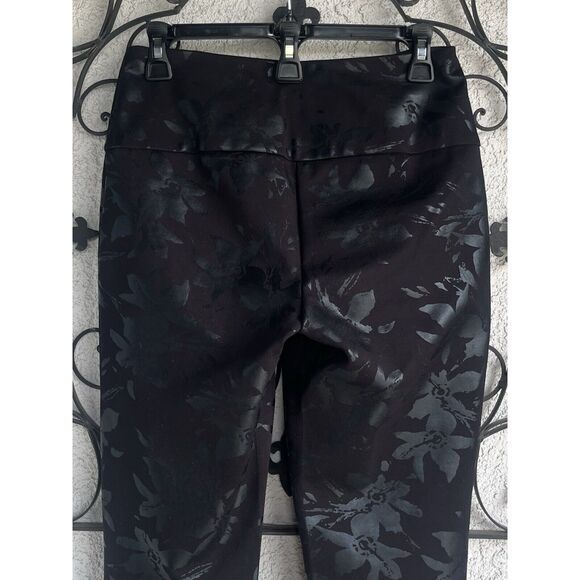 Soft Surroundings Ponte Twilight Floral Leggings - Size XS - Black - Picture 5 of 8